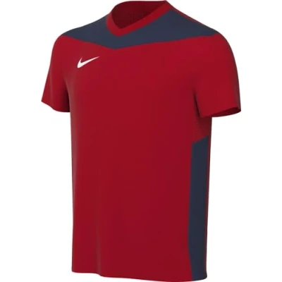 Image of Nike Dri FIT Park Derby IV T Shirt, University Red/Midnight Navy/White, 6 7 Years