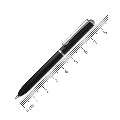 Image of Online mini twist ballpoint pen Red with metal clip standard refill small pens for the purse 8 cm length, fits into wallets &amp; bags biro black writing color