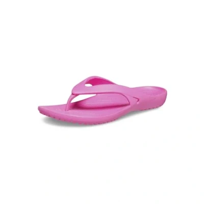 Image of Crocs Women’s Kadee II Flip Flops, Sandals for Women, Electric Pink, 5 UK