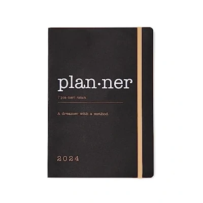Image of Letts Eco Writers Words A6 week to view 2024 diary black