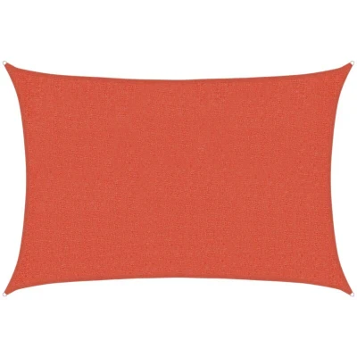 Image of vidaXL Sunshade Sail 160 g/m² Terracotta 2x3 m HDPE