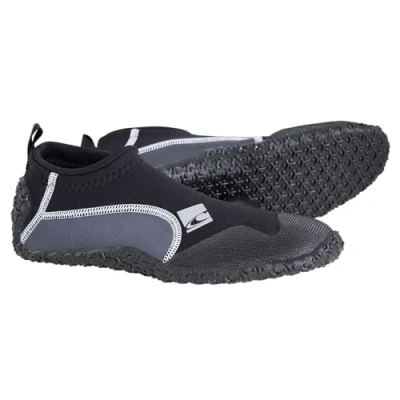 Image of O&#039;Neill Wetsuits Unisex O Neill Reactor Reef Boots Black Coal Size UK 4, Coal, 4
