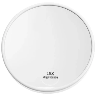 Image of Fantasia Makeup Mirror, Acrylic, White, Ø 13cm, 15x