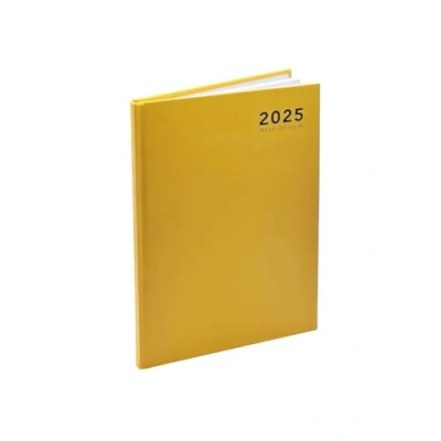Image of 2025 Diary A4/A5/A6 Pastel Colour Fashion Week TO View, Day A Page Desk (A6 Yellow)
