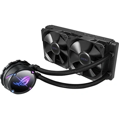 Image of ASUS ROG Strix LC II 240 All in one AIO Liquid CPU Cooler 240mm Radiator, Intel LGA1700, 115x/2066 and AMD AM4/TR4 Support,2x120mm 4 pin PWM Fans