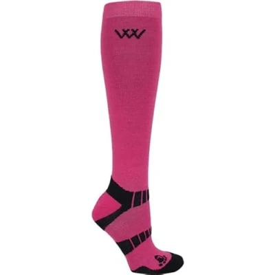 Image of Woof Wear Winter Riding Sock Pink/Navy