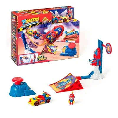 Image of T RACERS Rocket Launch Ramp, launcher, 1 exclusive driver and car