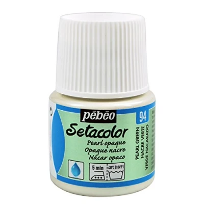 Image of PEBEO 202 094 Setacolor Fabric Paint, Pearl Green