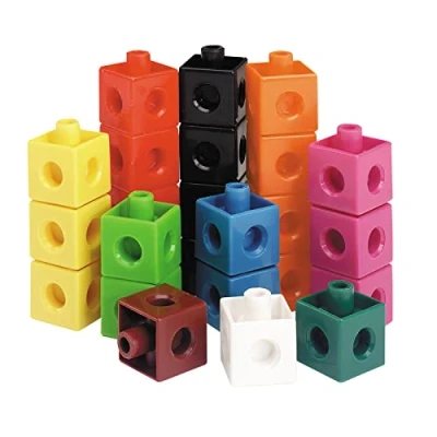 Image of Learning Resources Snap Cubes (Set of 500) Cube Counters, Classroom Maths Supplies, Teacher Aids