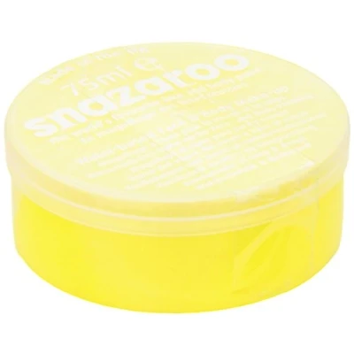 Image of Snazaroo Classic Face and Body Paint for Kids Adults, Bright Yellow Colour, Water Based, Easily Washable, Non Toxic, Makeup, Painting Parties, Ages 3+