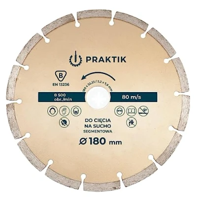 Image of 5&quot; 125mm Diamond Cutting Disc for Angle Grinder Wheel Segmented Dry Application Stone Concrete Brick Granite Mortar Masonry