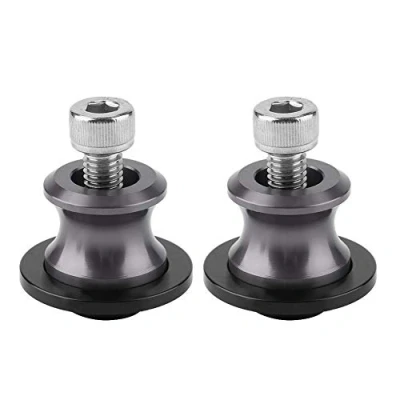 Image of Swing Arm Spool, 2pcs 8mm Motorcycle CNC Rear Stand Spool sliders Swingarm spools Bobbins motorcycle(Titanium)