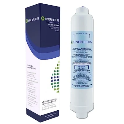 Image of 2 x Finerfilters External Fridge Water Filter fits Beko fridges: GNEV321APX, GNEV320APS, GNEV320S GL32APB 4386410100