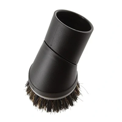 Image of Paxanpax 69 ML 10C, PFC852 Compatible Miele Universal Natural Bristle Swivel Neck Round Dusting Brush (SSP10), Black