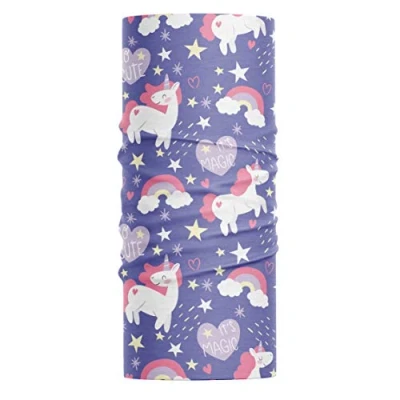 Image of Headwear Its Magic Unicorn Snood Multifunctional Outdoor Sports Bandana Headband Neck Gaiter Men Women Kids Face Covering Balaclava