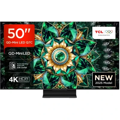 Image of TCL 50Q7C UK 50 Inch Q7C 4K Ultra HD HDR QD Mini LED Smart Google TV 2025
