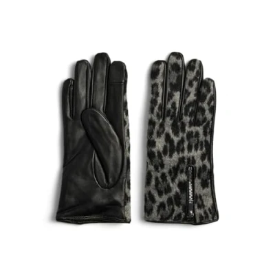 Image of PIECES Women&#039;s Pcneo Leather Smart Gloves, Black, S