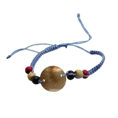Image of VIE Beach Bracelet, Round Nacre, Blue