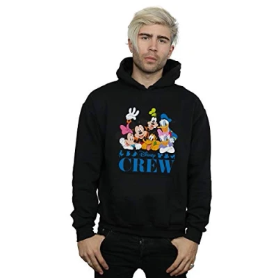 Image of Disney Men&#039;s Mickey Mouse Friends Hoodie Black X Large