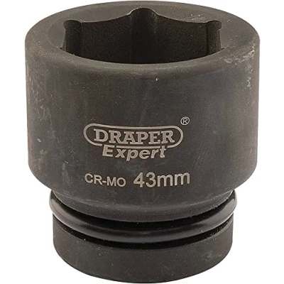 Image of Draper Expert HI TORQ� 6 Point Impact Socket, 1&quot; Sq. Dr., 43mm