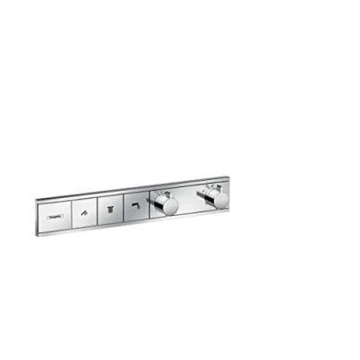 Image of hansgrohe 15381000 RainSelect Thermostatic Mixer for 3 Outlets , Chrome