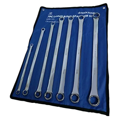 Image of Toolzone 7 Piece Long Ring Spanner Set 8 24mm
