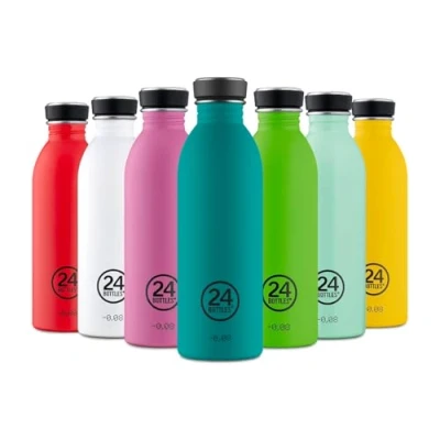 Image of 24Bottles Urban 1L/500ml/250ml Water Bottle, Bottle with 100% Tight Closure, Eco BPA Free Stainless Steel Drinking Bottles [Non Thermal, Ultralight]