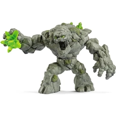 Image of schleich ELDRADOR CREATURES — 70141 Stone Monster, Durable and Detailed Monster Toy with Movable Arms Rotating Torso, Fantasy Toys for Boys Girls Ages 7+