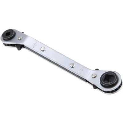 Image of gohantee Ratchet Spanner Square 4 in 1 Wrench, CT 122C Bend Wrench HVAC Service System Port Valve Flip Refrigeration