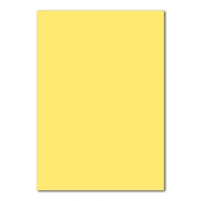 Image of 50x DIN A4 paper Lemon yellow (yellow) 110 g m² 21 x 29.7 cm Writing paper, craft construction letterhead