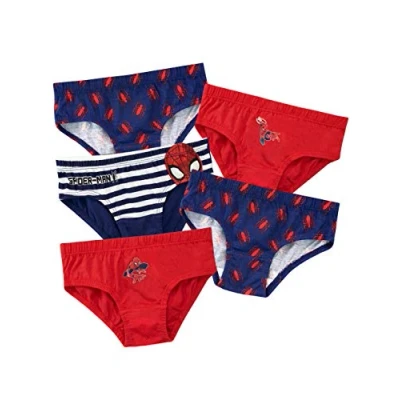 Image of Spiderman Boys Underwear Pack of 5 Multicoloured 6 7 Years