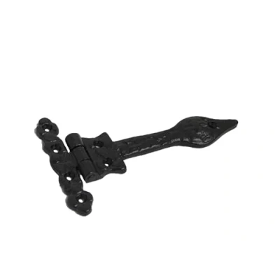 Image of 6&quot; Spear Hinges Cast Iron Traditional Leaf Black