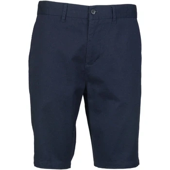 Image of Front Row Mens Cotton Rich Stretch Chino Shorts (34) (Navy)