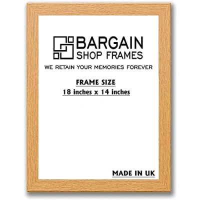 Image of Bargain Shop Az OAK WOODEN EFFECT PICTURE PHOTO POSTER FRAMES (18&quot; x 14&quot; (457.2mm 355.6mm))