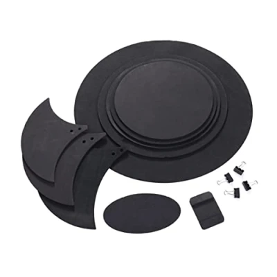 Image of Drum Dampeners Silencer Pads Kit Mute Mutes 10PCS Five Drums Three Cymbals Jazz Pad Drumming Practice Set