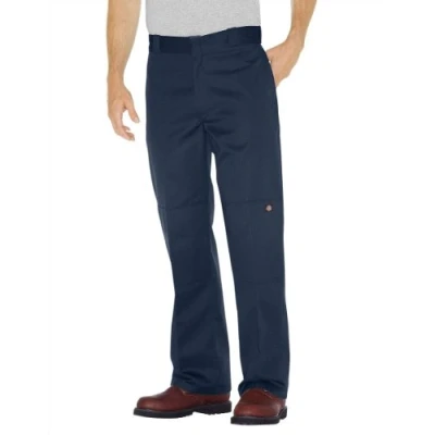 Image of Dickies Men&#039;s Double Knee Work Trousers, Dark Navy, Size W36/L34