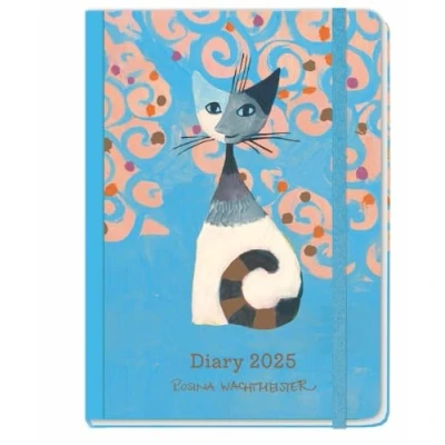 Image of Rosina Wachtmeister Journal A5 2025: Taschenkalender 2025. Schön illustrierter Buch Kalender mit Punktraster, Gummiband und Lesebändchen. Terminkalender 2025 224 Seiten.
