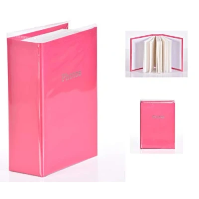 Image of 6&#039;&#039; x 4&#039;&#039; Slipin Photo Album Holds 120 Photos Photography Storage (Pink)