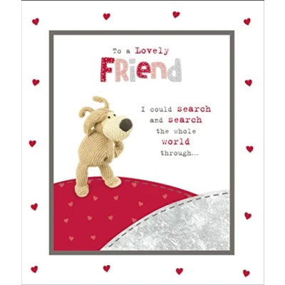 Image of Boofle Lovely Friend Valentine&#039;s Day Greeting Card Cute Valentines Cards 647622