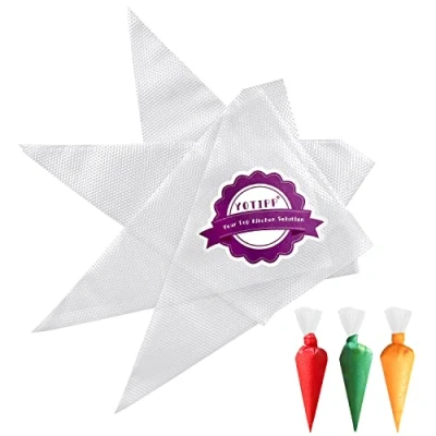 Image of Thickened 100pcs/set Disposable Pastry Bag Icing Piping Cake Cupcake Decorating Bags (12inch Thickened)