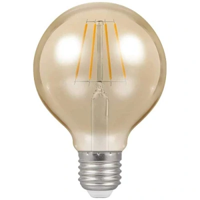 Image of Crompton LED Globe G80 Filament Antique 5W Dimmable 2200K ES E27