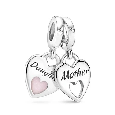 Image of Pandora Mother &amp; Daughter Split Heart Charm