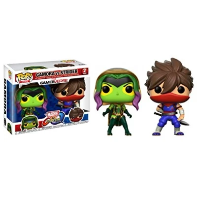 Image of Funko 22776 Pop! Vinyl 2 Pack: CapCom Vs. Marvel: Gamora Vs Strider