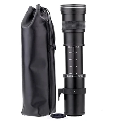 Image of JINTU 420 800mm Telephoto SLR Camera Lenses F8.3 Manual Focus Compatible with Sony E mount a6500 a6600 a6000 a6100 a6300 a3500 a5000 a5100 a6400 NEX 5T 6 7 Black
