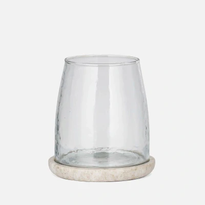 Image of Nkuku Sikkim Marble Tealight Holder Clear