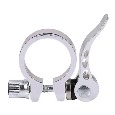 Image of Bike Quick Release Seat Post Clamp, Pink Skewers with Clamp Lever Fit for 30.4/30.8/31.6mm MTB Bicycles (Color : Silver 31.8) Cycling and Spare Parts