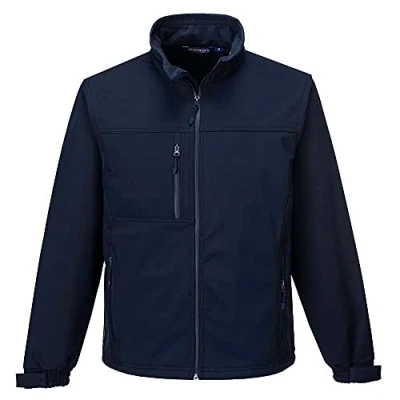 Image of Portwest TK50 Water Resistant Windproof Softshell Jacket (3L) Navy, Small