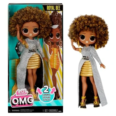 Image of L.O.L. Surprise OMG Fashion Doll Royal Bee With Multiple Surprises including Transforming Fashions and Fabulous Accessories Great for Kids Ages 4+