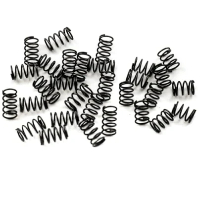 Image of Musiclily Pro Steel Springs for Strat Style Electric Guitar Bridge Saddle, Black (20pcs 8mm and 10pcs 6mm)