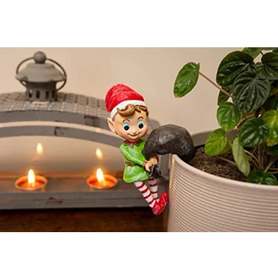 Image of Pot Buddies Christmas Naughty Elf Plant Hanger